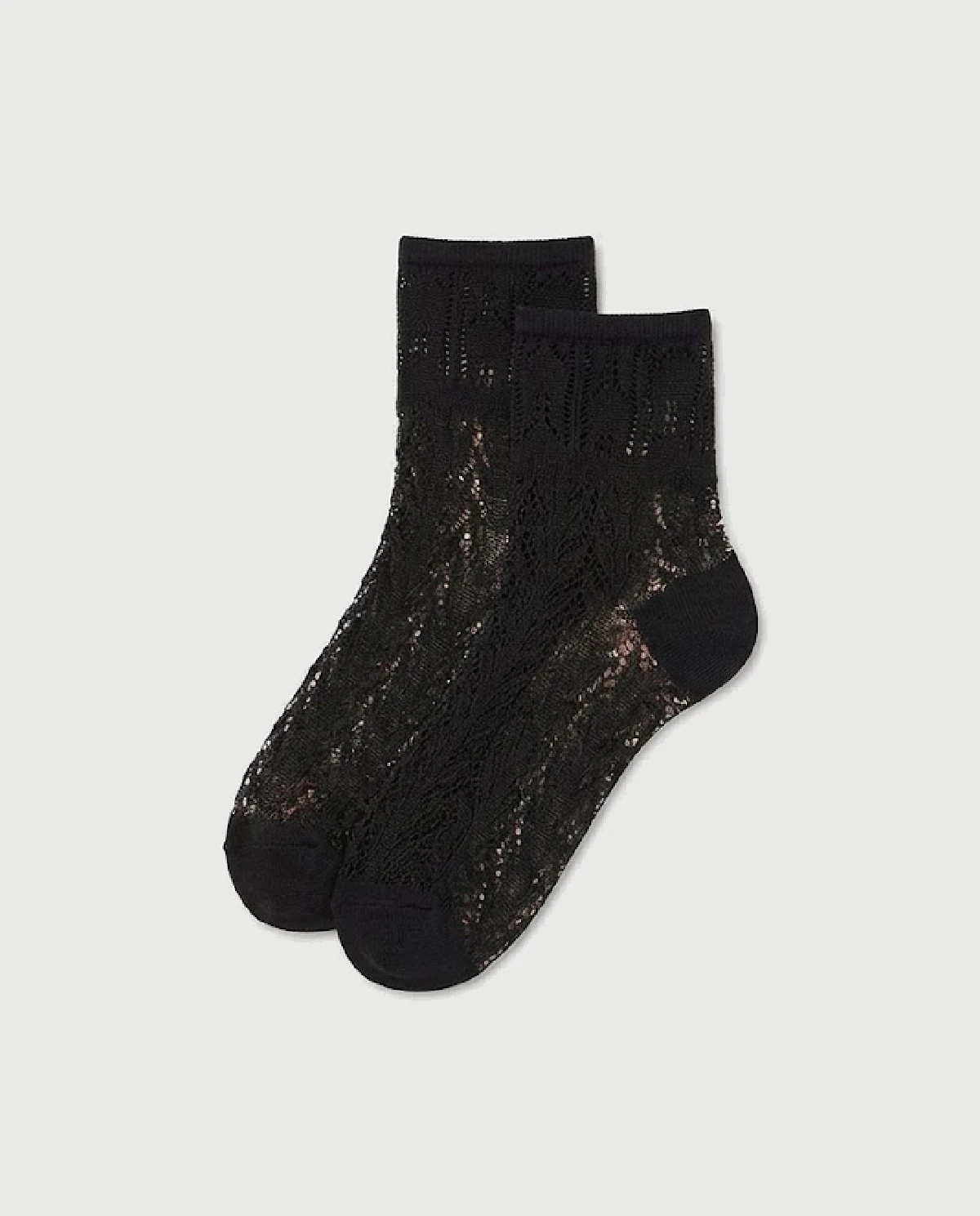 Czarne szydełkowe skarpetki Erica - Image #3