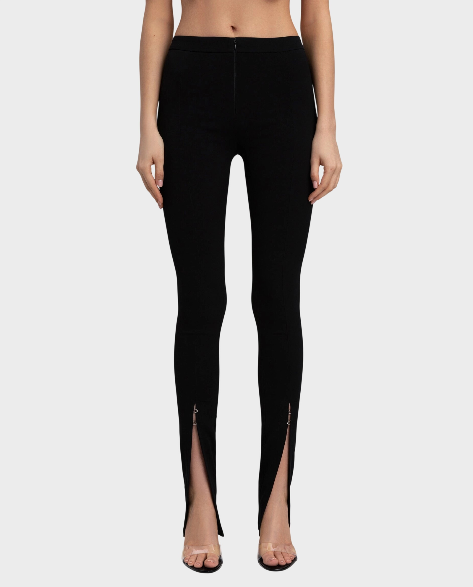 Czarne spodnie z rozcięciami Valeria - Image #2