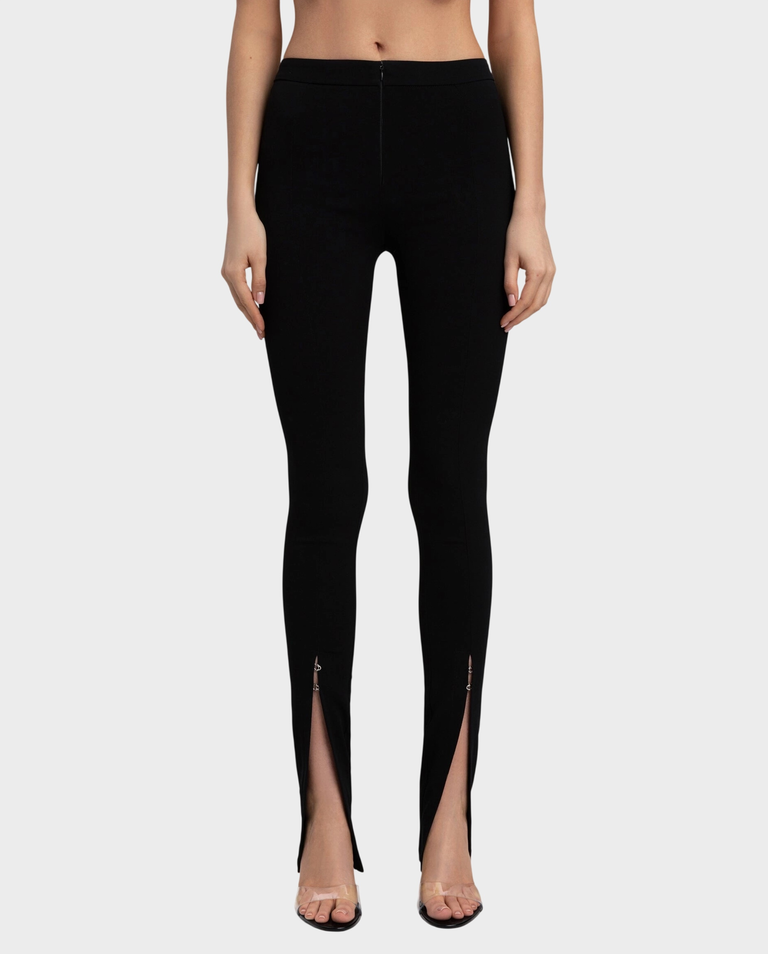 Czarne spodnie z rozcięciami Valeria - Image #2