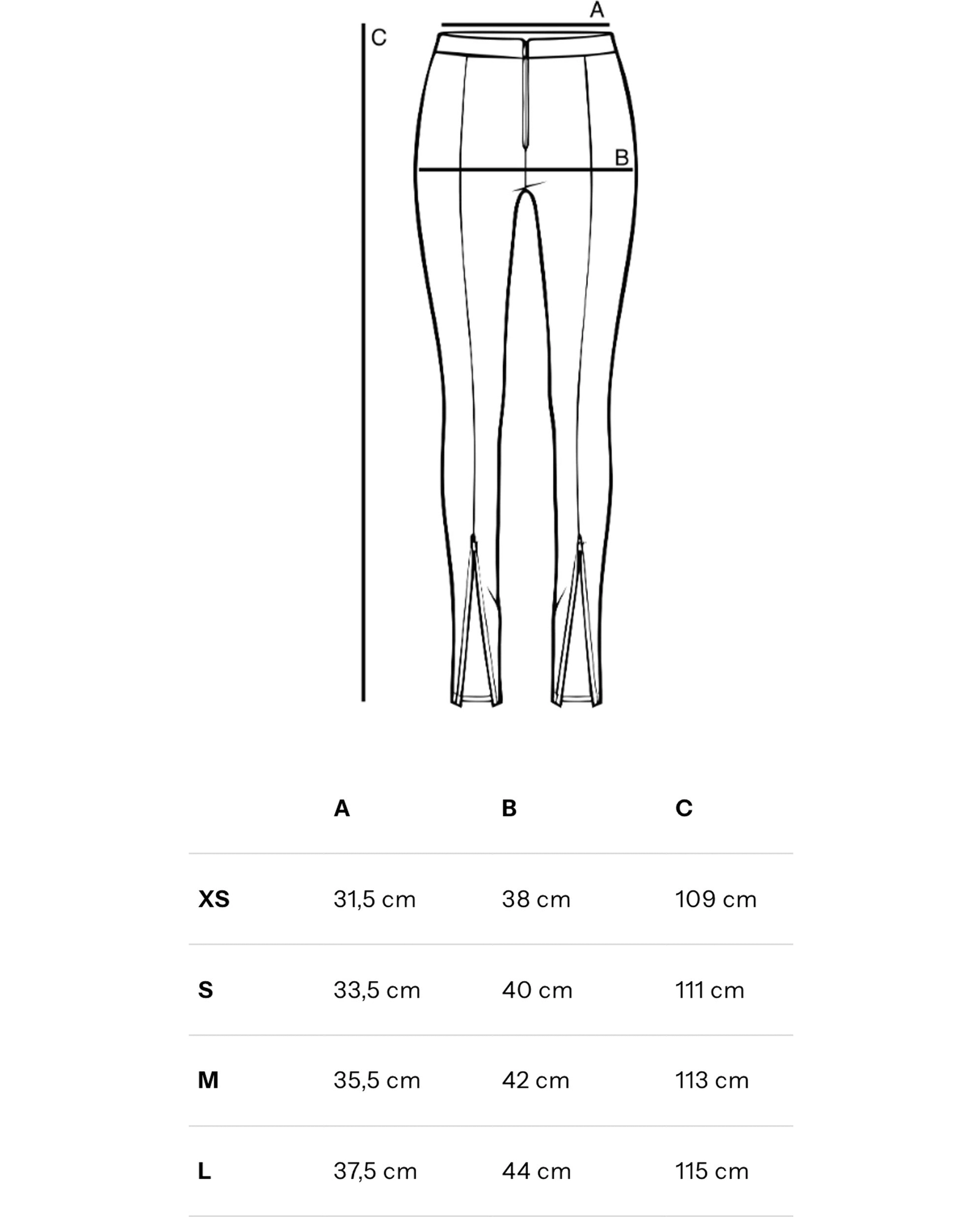 Czarne spodnie z rozcięciami Valeria - Image #5
