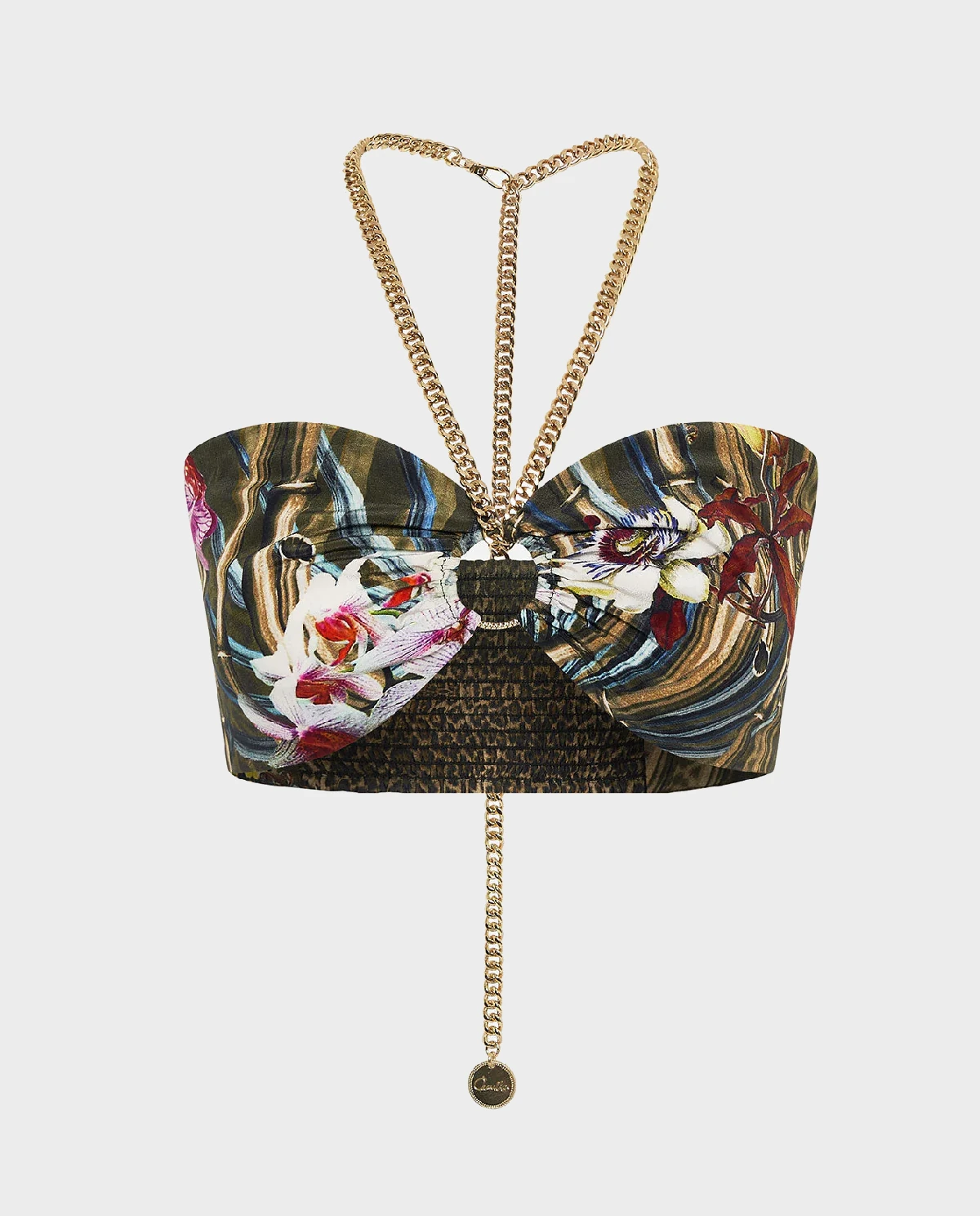 Ozdobny top z jedwabiu Passport To Paradise - Image #6