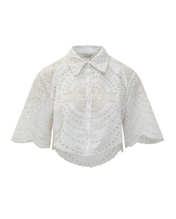 Biała ażurowa koszula Emmie - Image #4