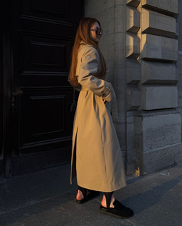 Długi beżowy trencz Venice - Image #5