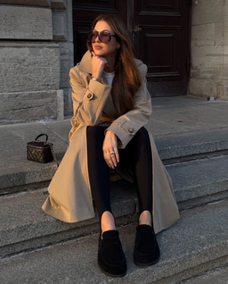 Długi beżowy trencz Venice - Image #8