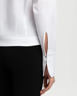 Biała koszula z haftkami Valora - Image #4