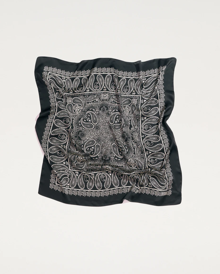 Jedwabna bandana z printem - Image #0