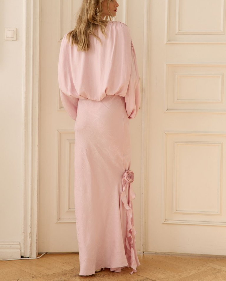 Długa różowa spódnica Blair - Image #3