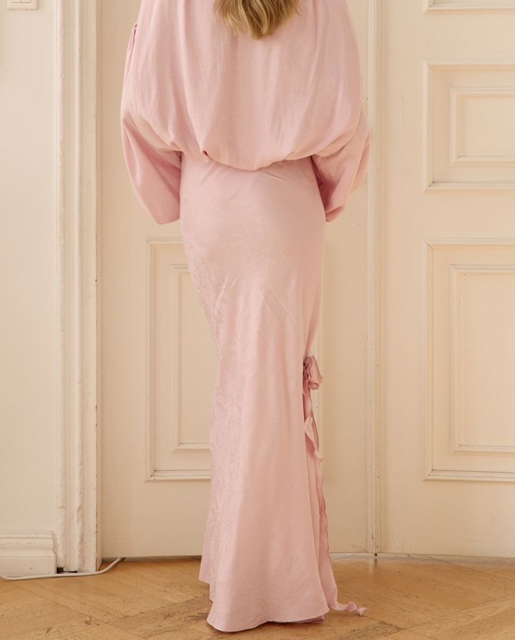 Długa różowa spódnica Blair - Image #6