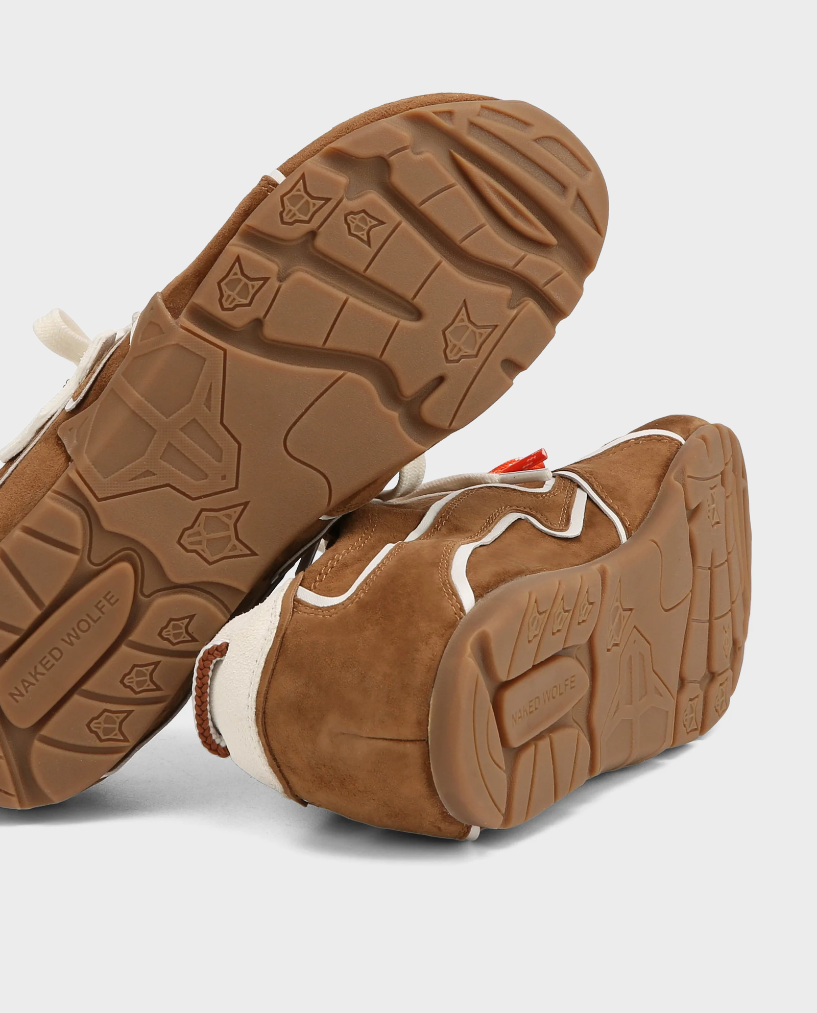 Zamszowe sneakersy Adored Tan/White Suede - Image #2