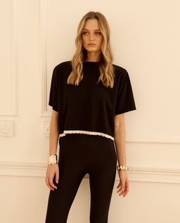 Czarny t-shirt Hannah - Image #2