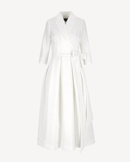 Żakardowa biała sukienka Yoko - Image #2