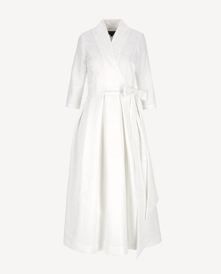 Żakardowa biała sukienka Yoko - Image #2