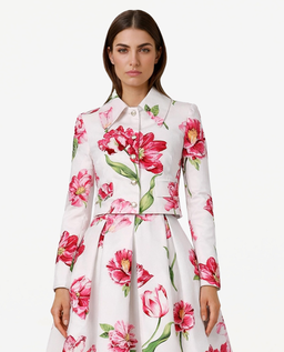 Marynarka w kwiaty Castle Blue - Image #0