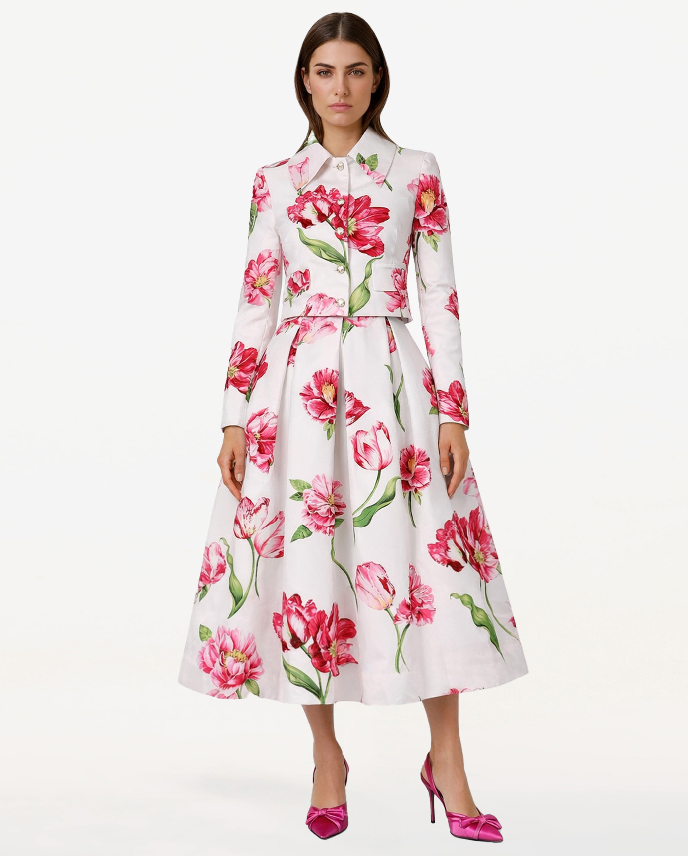 Marynarka w kwiaty Castle Blue - Image #1