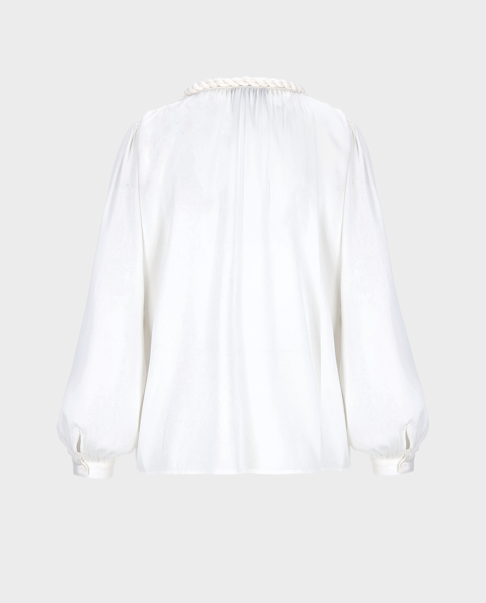 Jedwabna bluzka z wiązaniem Charlotte - Image #1