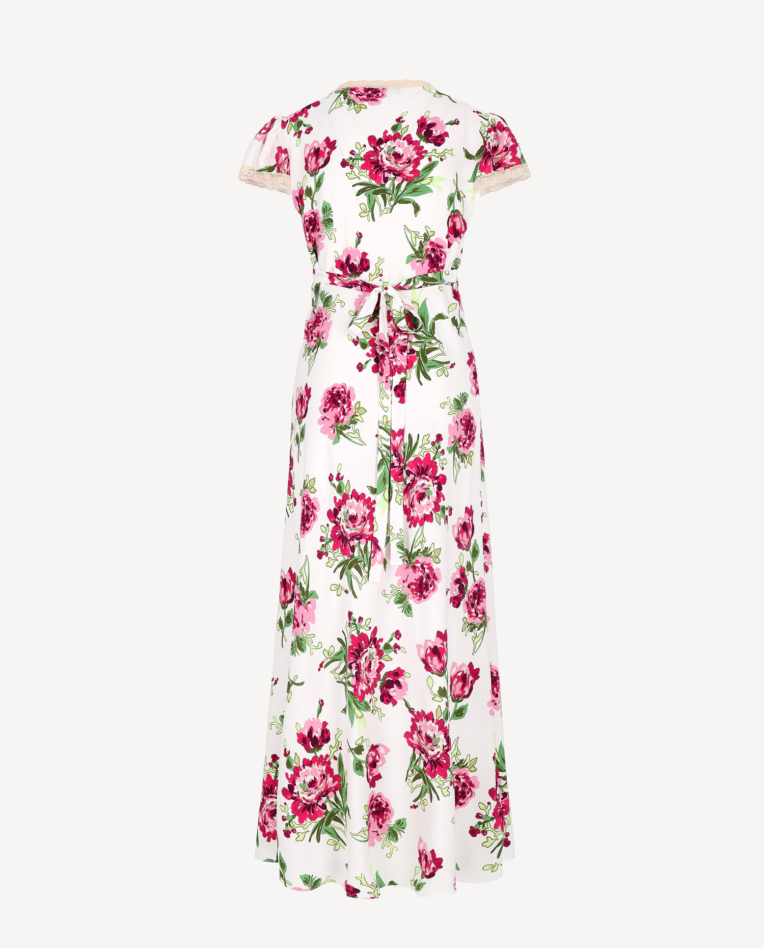 Biała sukienka w kwiaty Polone - Image #3