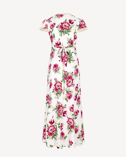 Biała sukienka w kwiaty Polone - Image #3