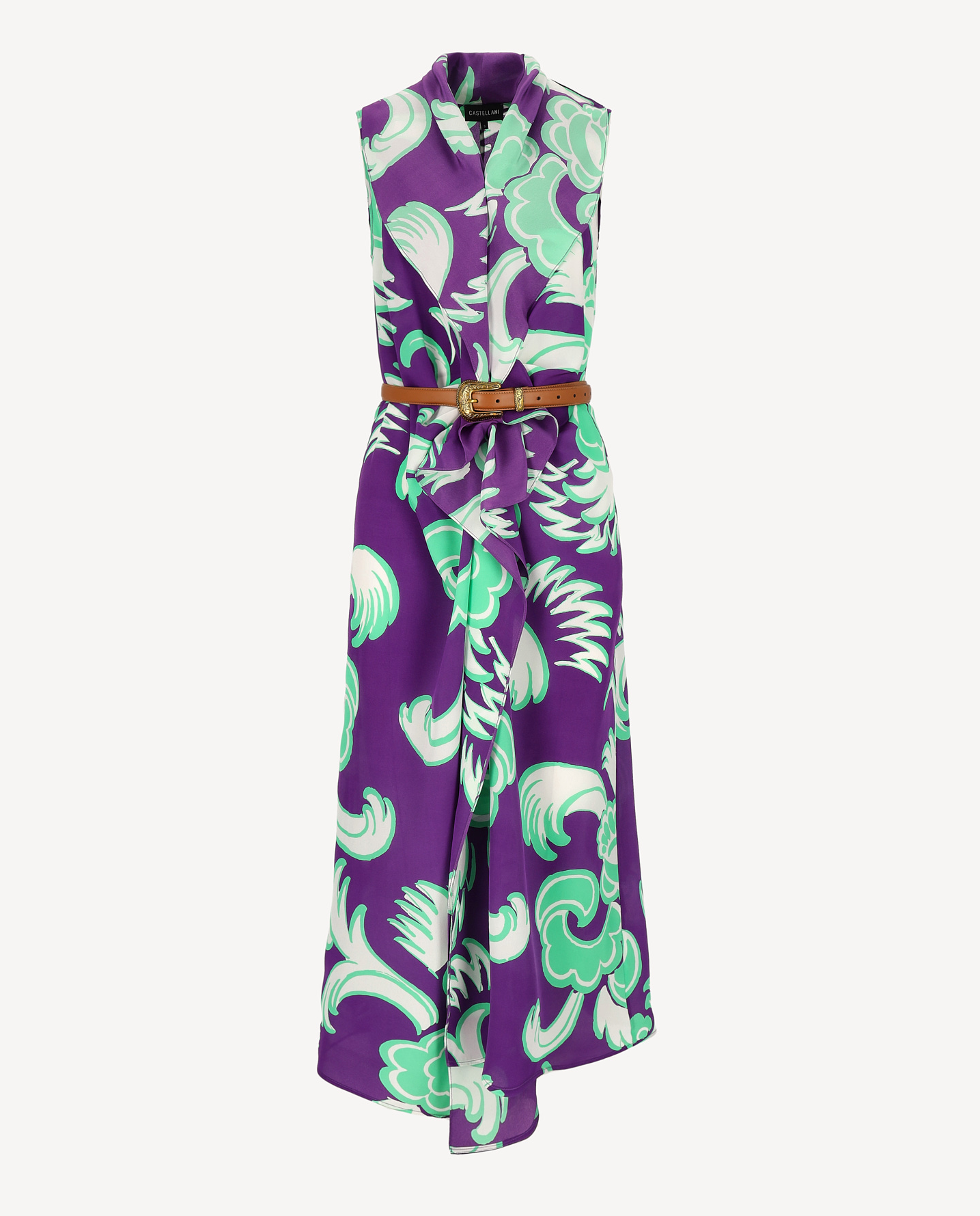 Fioletowa sukienka z jedwabiu Sorella - Image #2