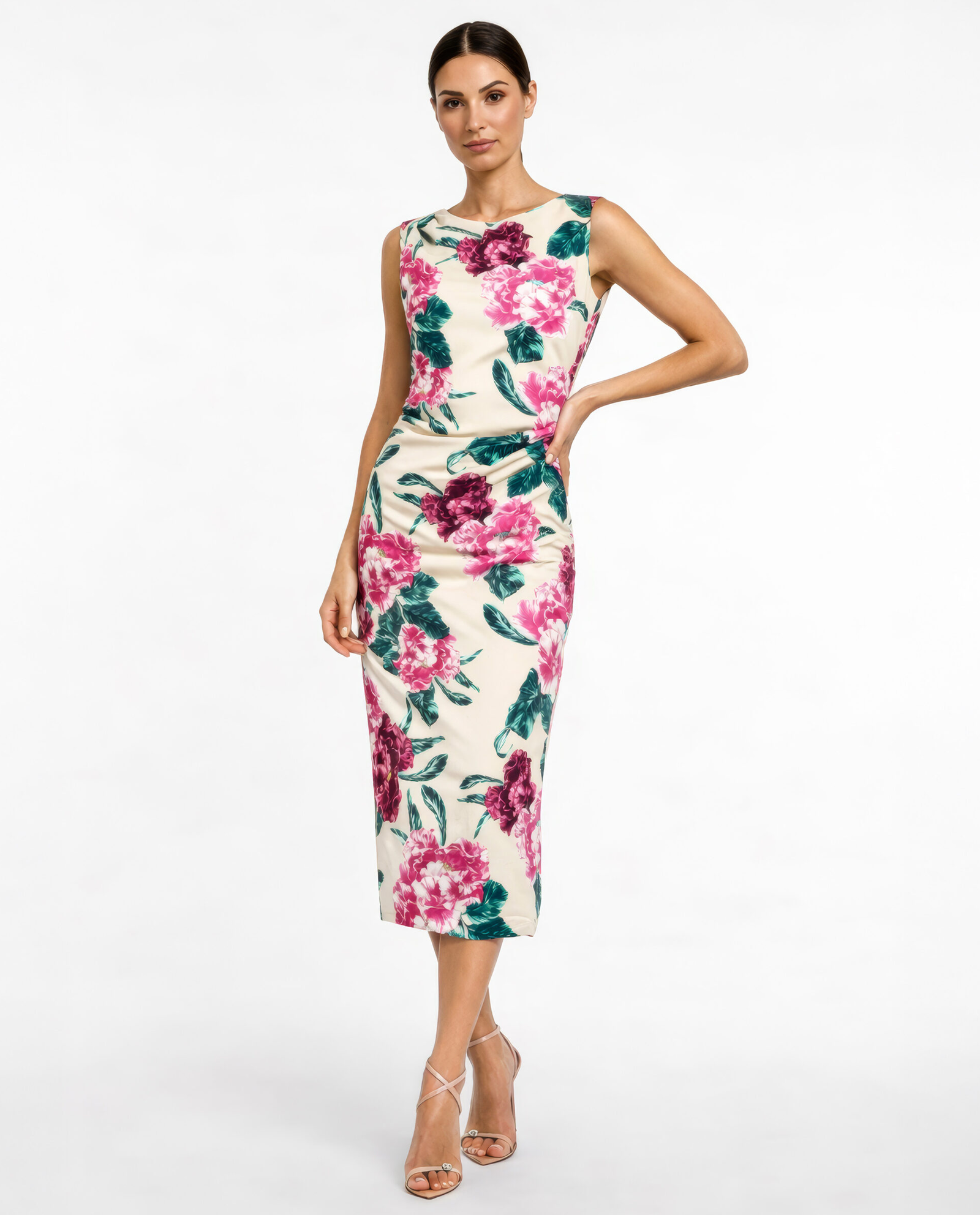 Midi sukienka w kwiaty Florenza - Image #0
