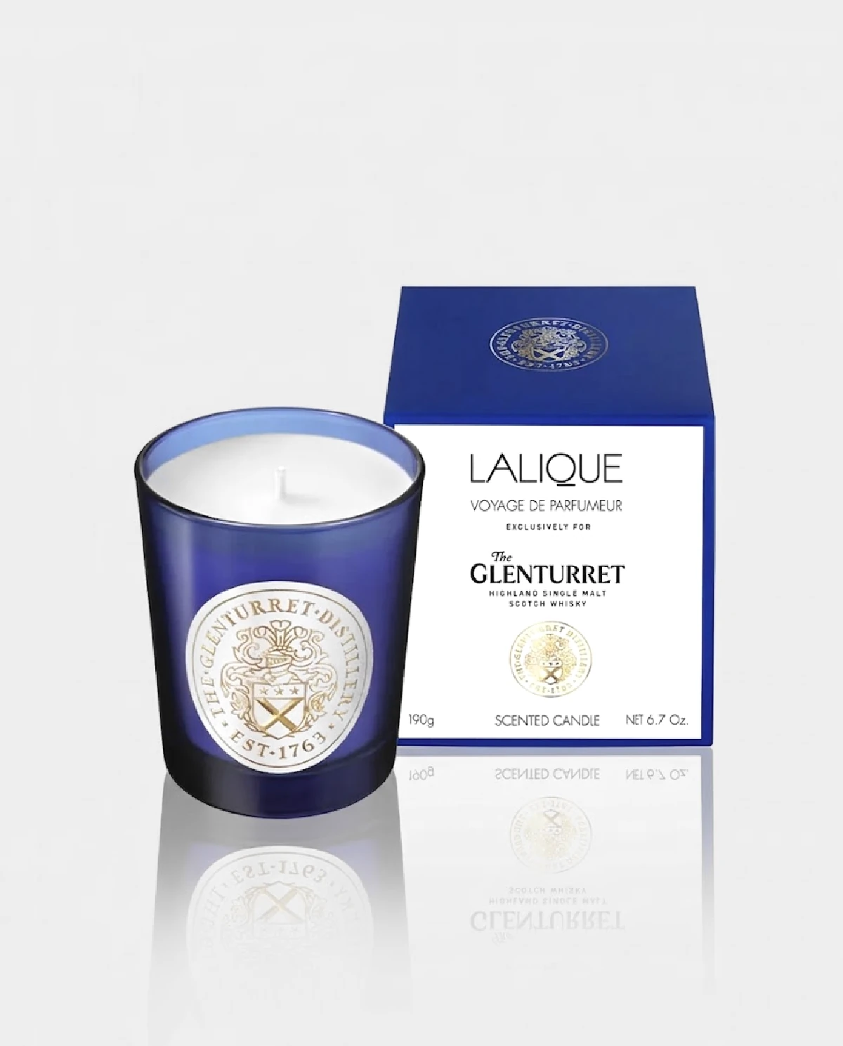 Niebieska świeca perfumowana Glenturret - Image #0
