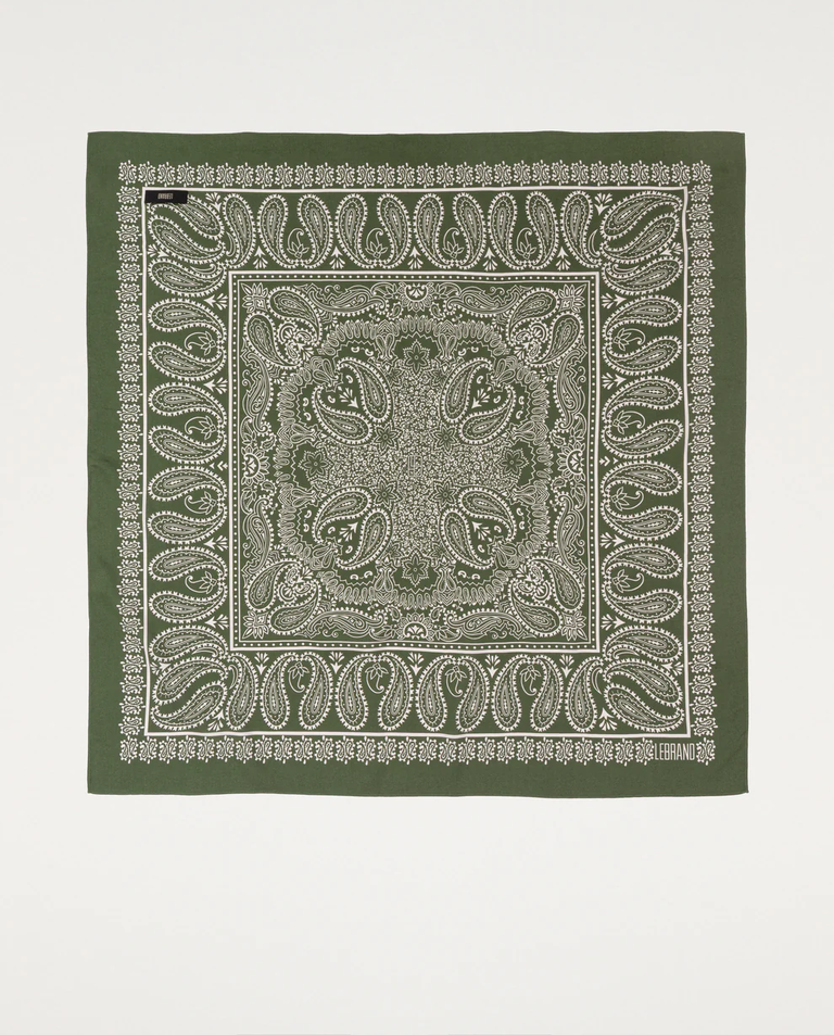 Zielona bandana z pirntem