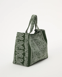 Duża zielona torba shopper Capri - Image #2