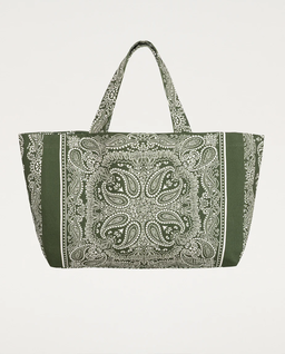 Duża zielona torba shopper Capri - Image #0