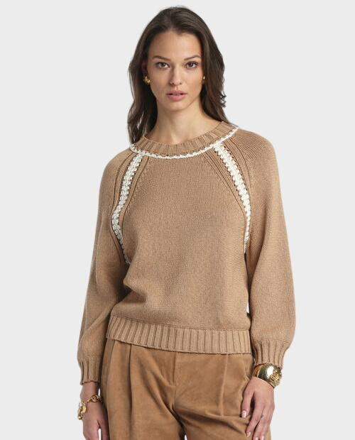 Brązowy sweter Conquista - Image #0