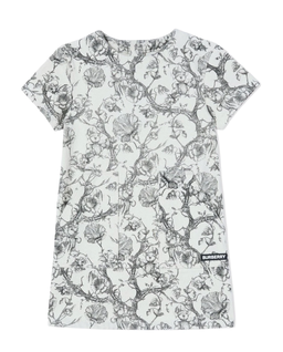 Biała sukienka w czarny print - Image #3