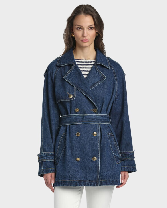 Jeansowy trencz Vescovo - Image #3