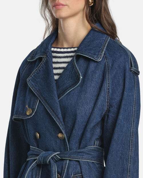 Jeansowy trencz Vescovo - Image #4