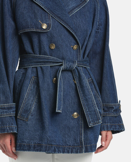 Jeansowy trencz Vescovo - Image #5