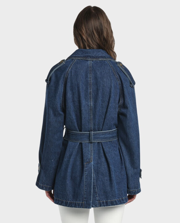 Jeansowy trencz Vescovo