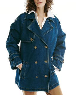 Jeansowy trencz Vescovo - Image #6