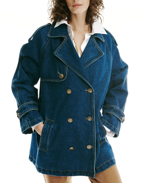 Jeansowy trencz Vescovo - Image #6