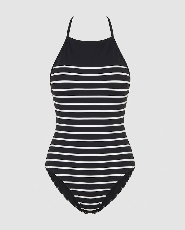 Czarno-biały kostium kąpielowy - Image #4