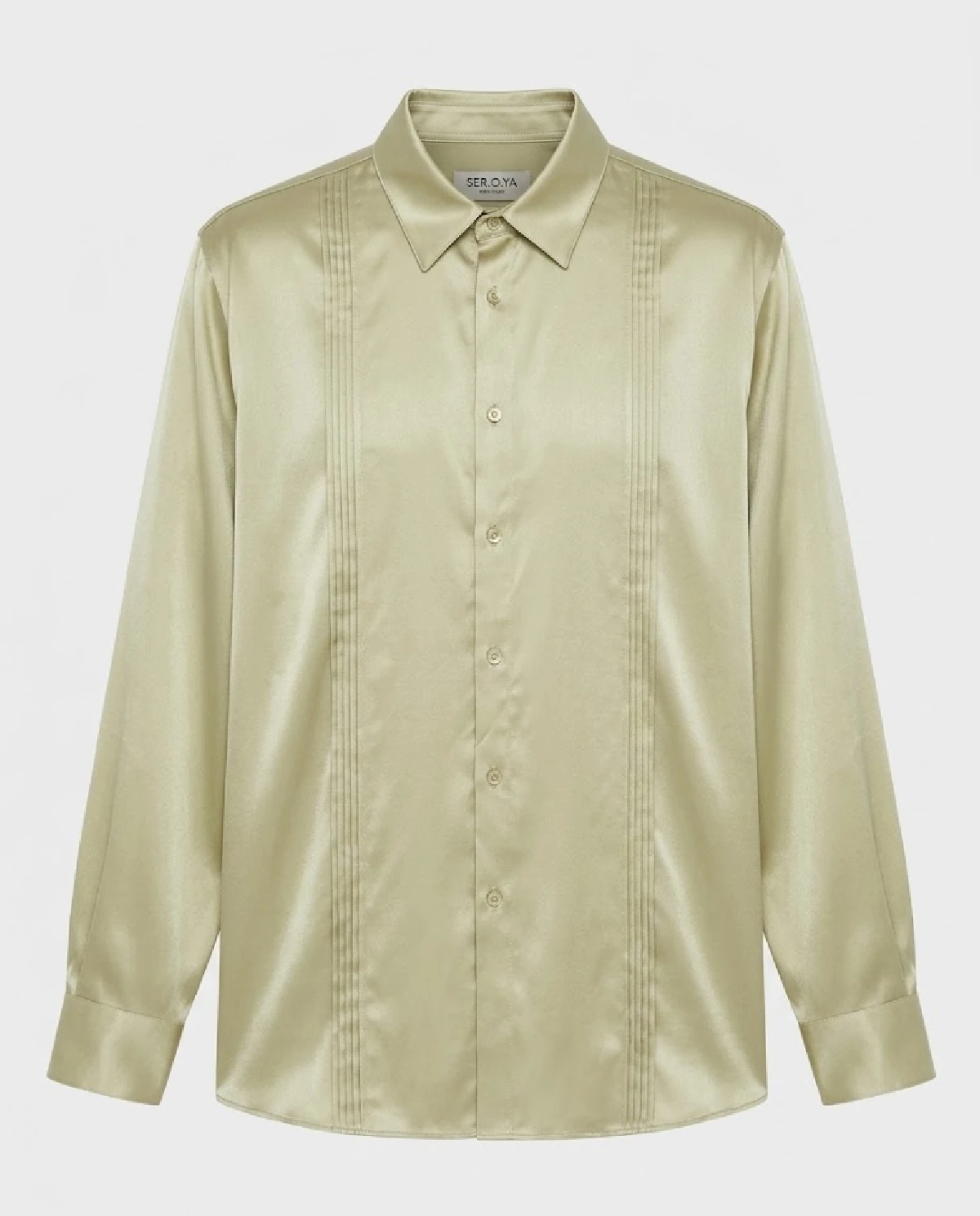 Koszula z jedwabiu Moss - Image #1