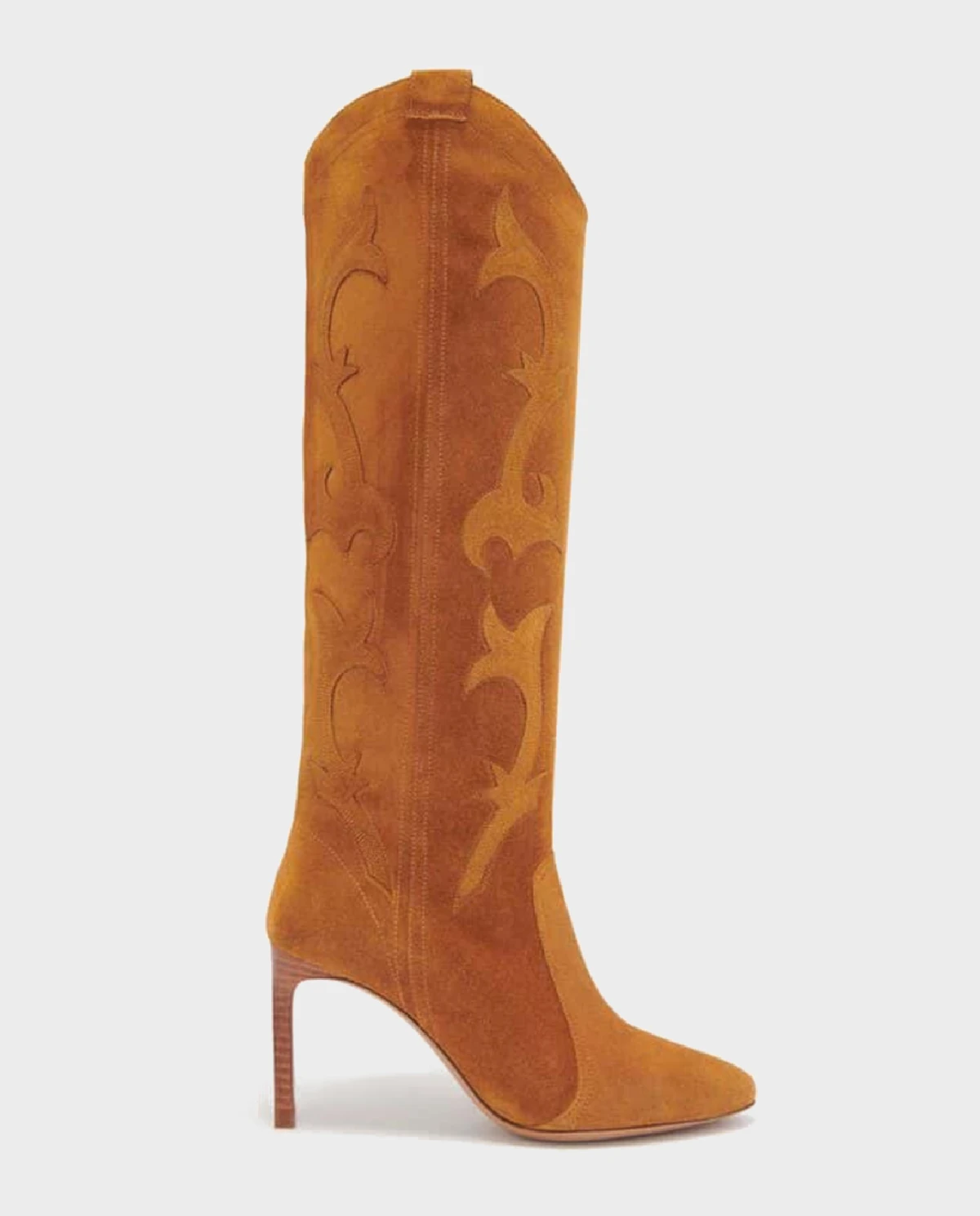 Brązowe zamszowe kozaki - Image #0