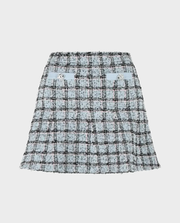 Niebieska spódnica w kratkę - Image #6