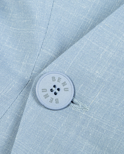 Błękitna marynarka z mieszanki wełny - Image #5