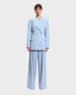 Błękitna marynarka z mieszanki wełny - Image #2