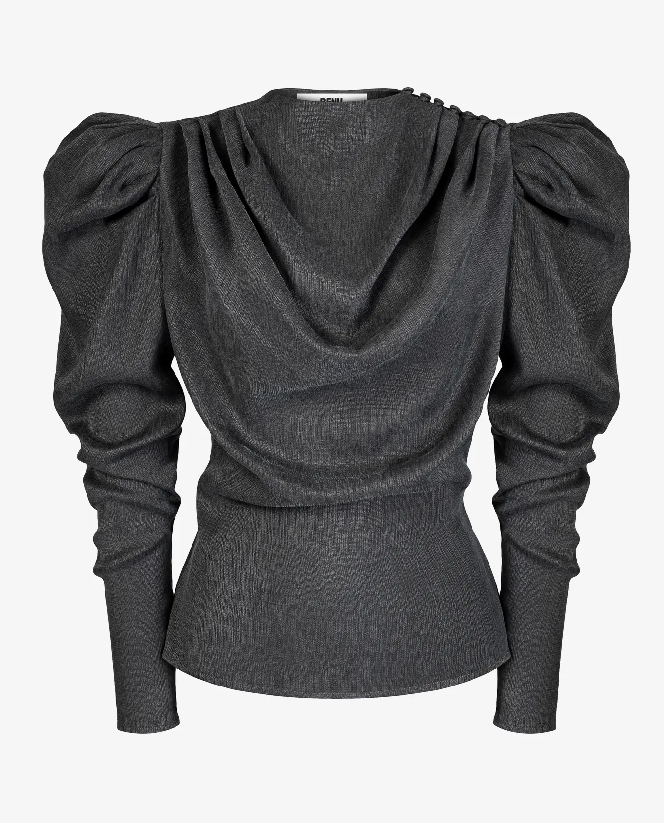 Szara bluzka z bufkami - Image #1