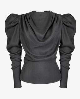 Szara bluzka z bufkami - Image #1