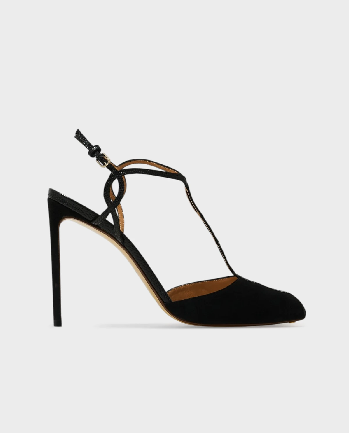 Czarne sandały z zamszu - Image #0