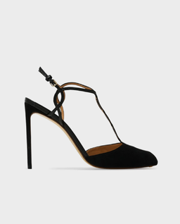 Czarne sandały z zamszu - Image #0