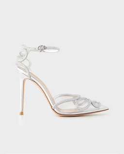 Srebrne czółenka z kryształkami - Image #0