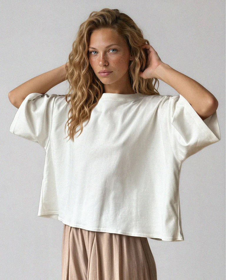 Biały t-shirt Etesian