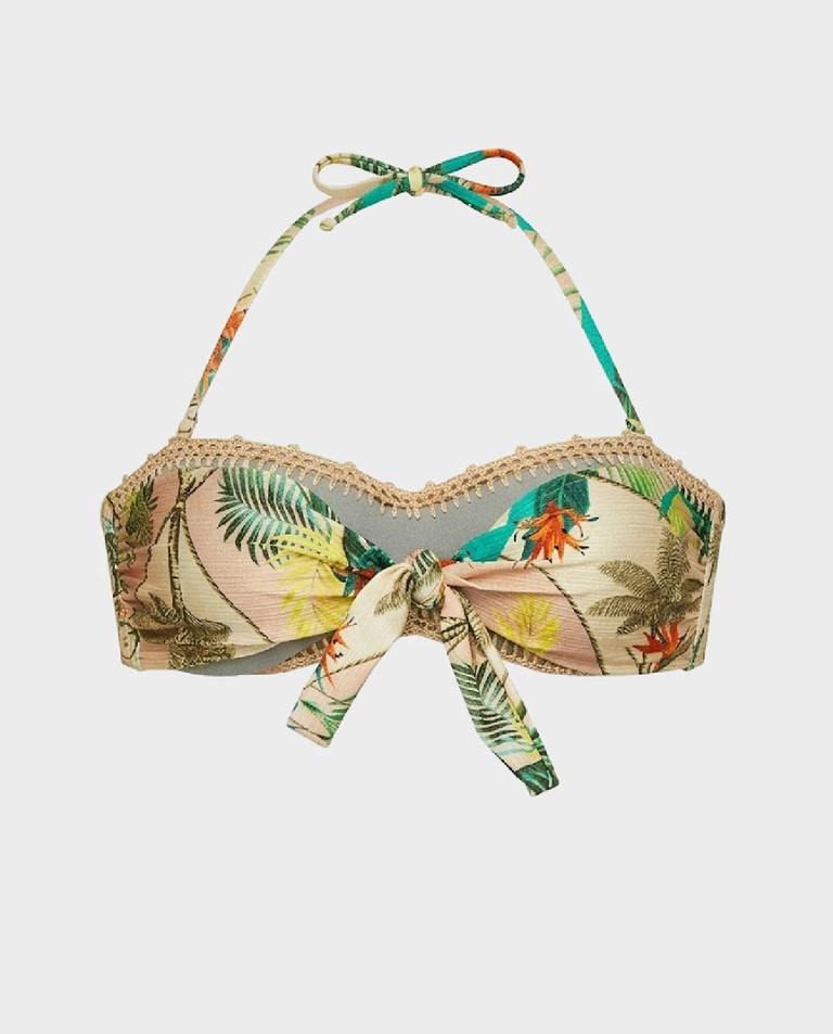 Top od bikini z wiązaniem