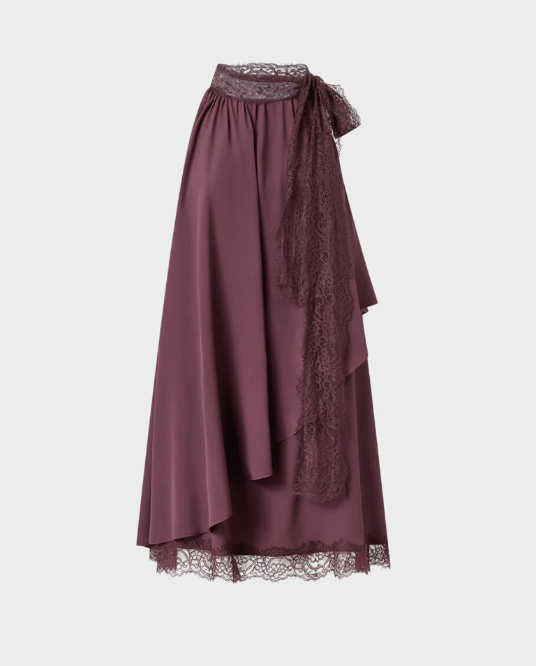 Burgundowa sukienka Mirtillo