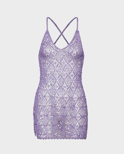 Szydełkowa sukienka z cekinami Elliana - Image #4